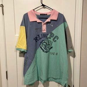 3XL Patchwork-Style Polo from Polo